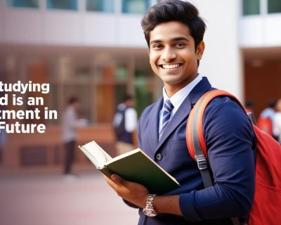 indian student image with title Why Studying Abroad is an Investment in Your Future_