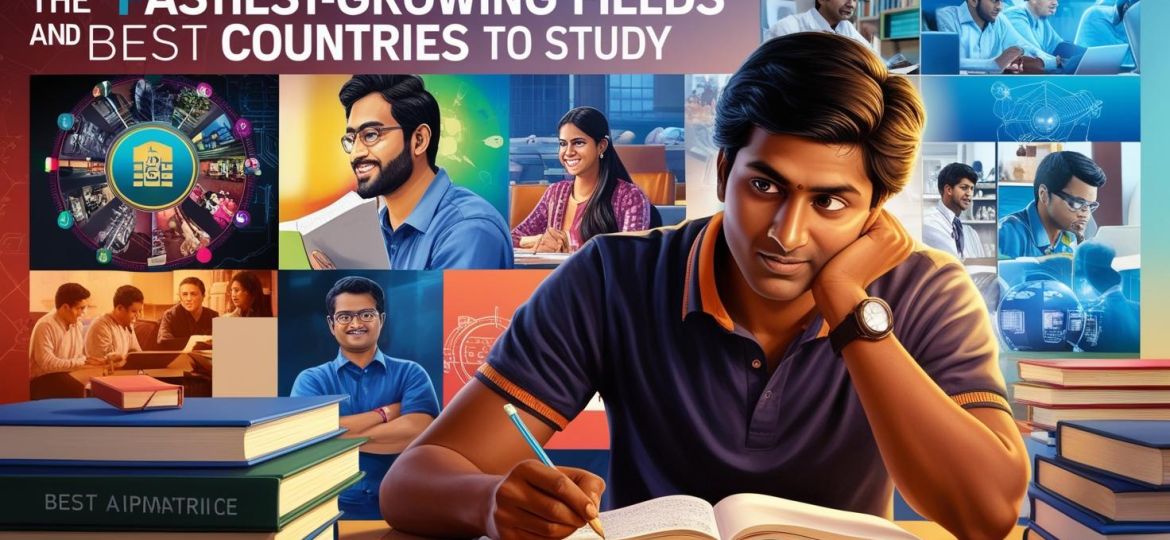 indian student with Fastest-Growing Fields_ Best Countries to Study