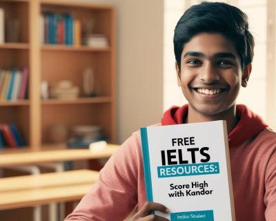 indian student with Free IELTS Resources_ Score High with Kandor