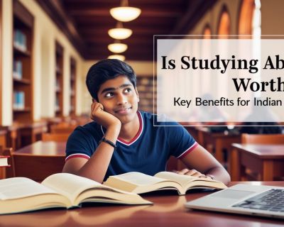 indian student with title Is Studying Abroad Worth It_ Key Benefits for Indian Students