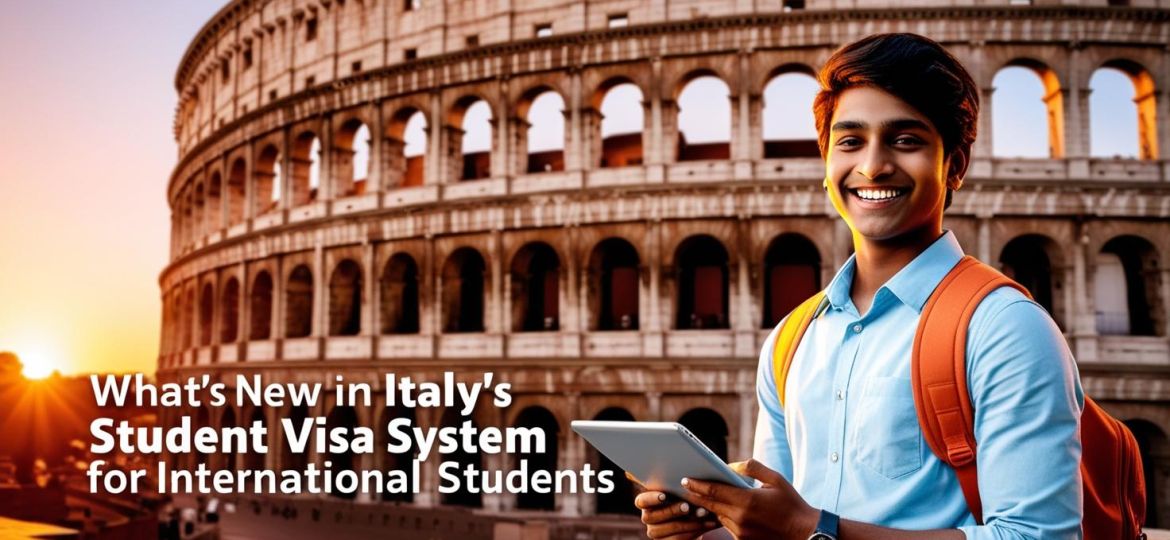 indian student with title What’s New in Italy’s Student Visa System for International Students__