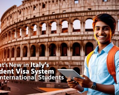 indian student with title What’s New in Italy’s Student Visa System for International Students__