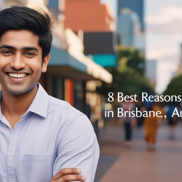 real indian student image with title 8 Best Reasons to Study in Brisbane, Australia____________