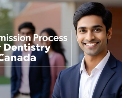 real indian student image with title Admission Process for Dentistry in Canada________