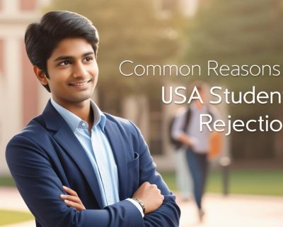 real indian student image with title Common Reasons for USA Student Visa Rejection__