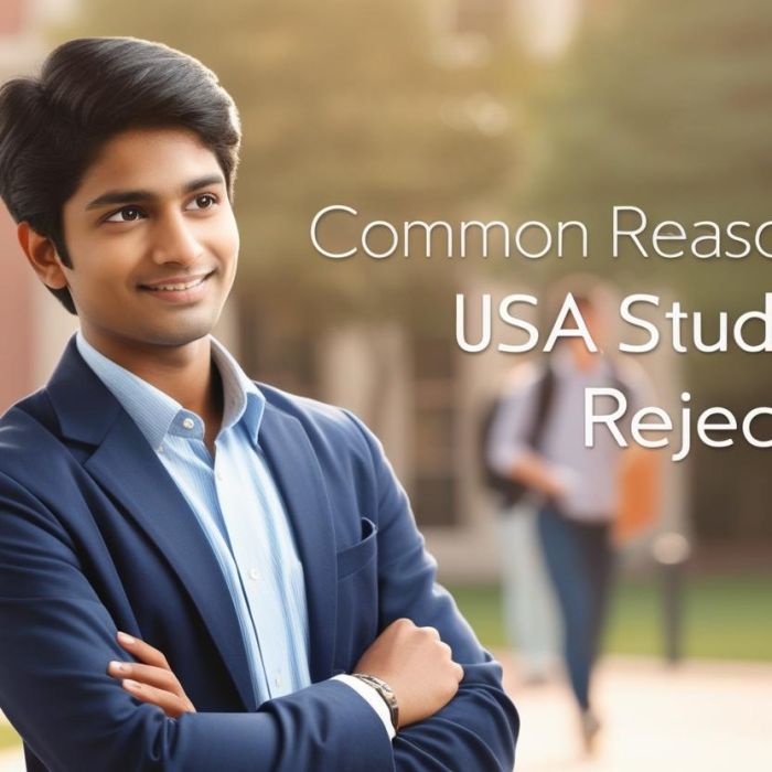 real indian student image with title Common Reasons for USA Student Visa Rejection__