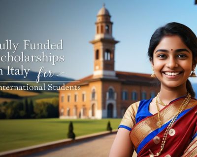 real indian student image with title Fully Funded Scholarships in Italy for International Students_________________