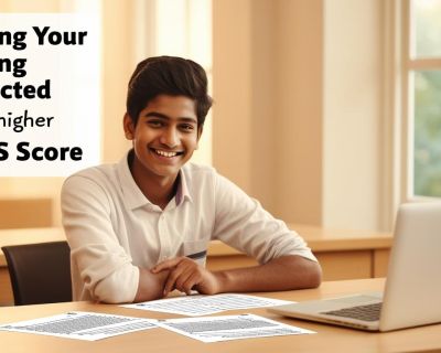 real indian student image with title Getting Your Writing Corrected for a Higher IELTS Score______