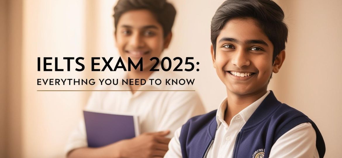 real indian student image with title IELTS Exam 2025_ Everything You Need to Know_______________