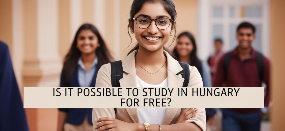 real indian student image with title Is It Possible to Study in Hungary for Free_____