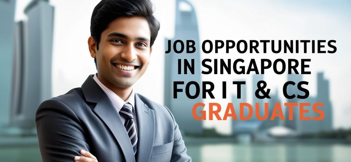 real indian student image with title Job Opportunities in Singapore for IT & CS Graduates__________