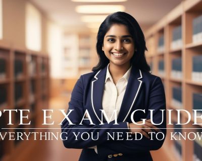 real indian student image with title PTE Exam Guide_ Everything You Need to Know_____________