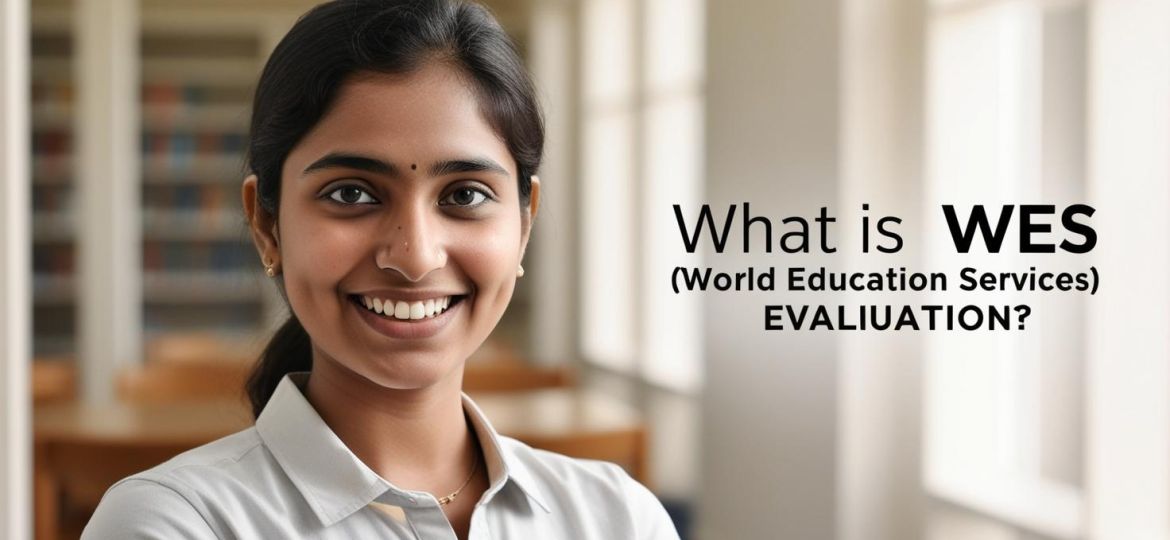 real indian student image with title What is WES (World Education Services) Evaluation_______