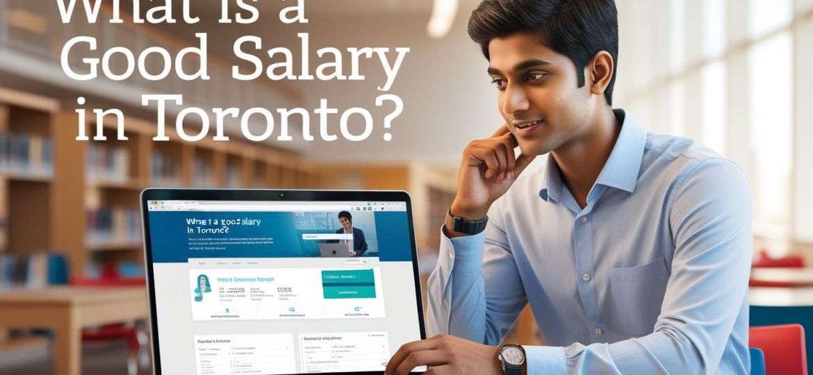 real indian student image with title What is a Good Salary in Toronto_______