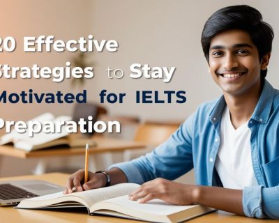 real indian student image with write title 20 Effective Strategies to Stay Motivated for IELTS Preparation__