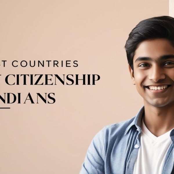 real indian student image with write title Easiest Countries to Get Citizenship for Indians__