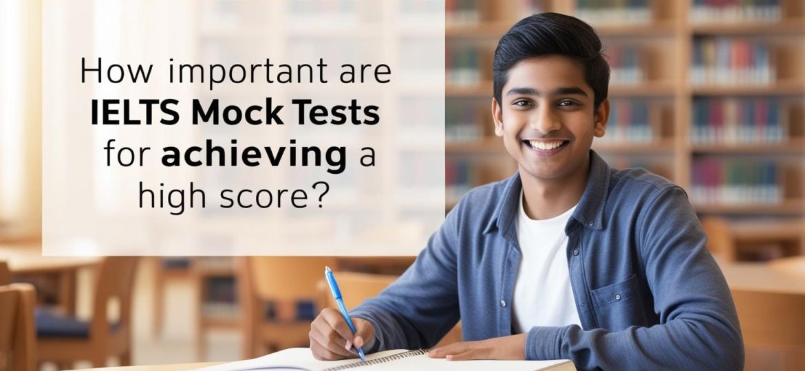 real indian student image with write title How Important Are IELTS Mock Tests for Achieving a High Score____