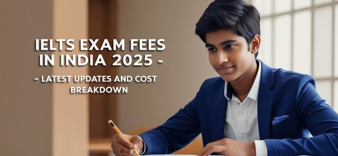 real indian student image with write title IELTS Exam Fees in India 2025 – Latest Updates and Cost Breakdown_____