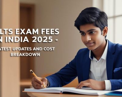 real indian student image with write title IELTS Exam Fees in India 2025 – Latest Updates and Cost Breakdown_____