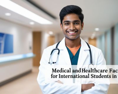 real indian student image with write title Medical and Healthcare Facilities for International Students in the UK____