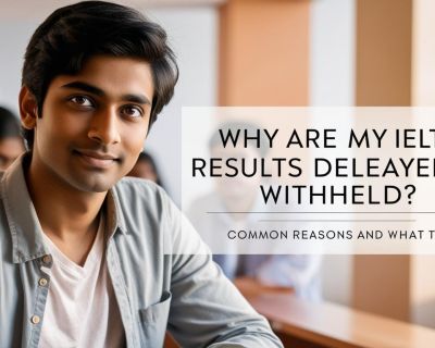 real indian student image with write title Why Are My IELTS Results Delayed or Withheld_ Common Reasons and What to Do________