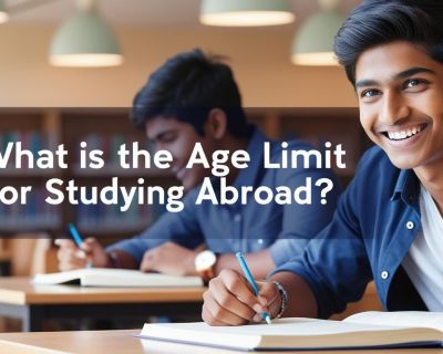 related indian student image with write title What is the Age Limit for Studying Abroad______