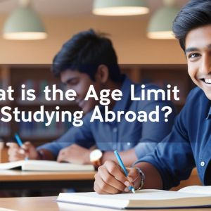 related indian student image with write title What is the Age Limit for Studying Abroad______