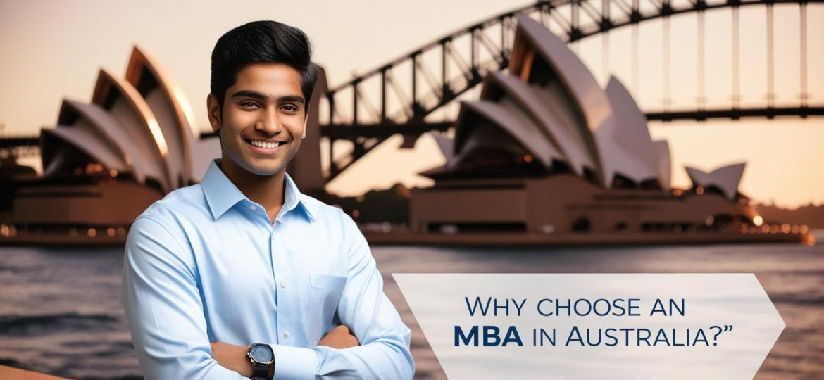 indian student with title Why Choose an MBA in Australia___ (1)