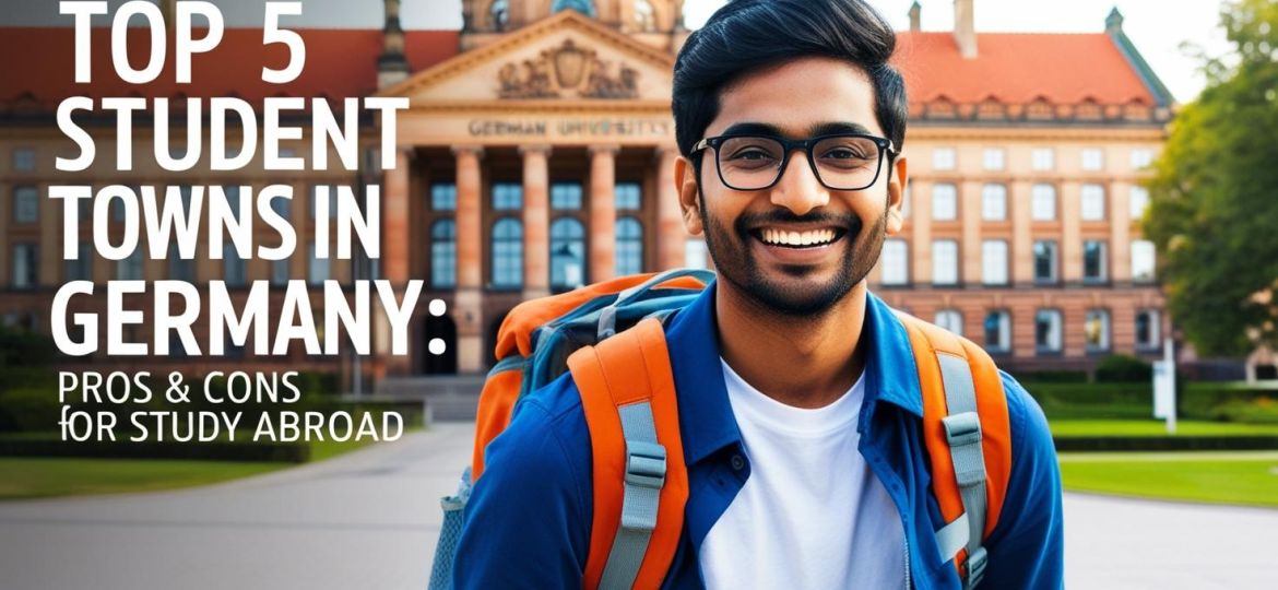 reAL INDIAN student with title Top 5 Student Towns in Germany_ Pros & Cons for Study Abroad______