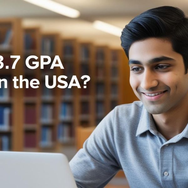 real indian student image with title Is a 3.7 GPA Good in the USA_