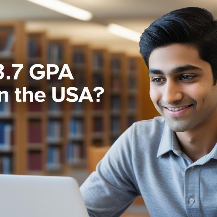 real indian student image with title Is a 3.7 GPA Good in the USA_
