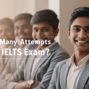real indian student image with write title How Many Attempts for IELTS Exam___________